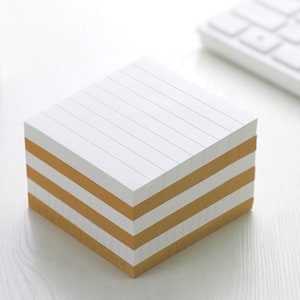 Blocchi note / note adesive in carta kraft bianca