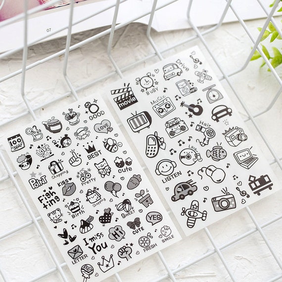 Ultimate korean deco stickers sheet pack