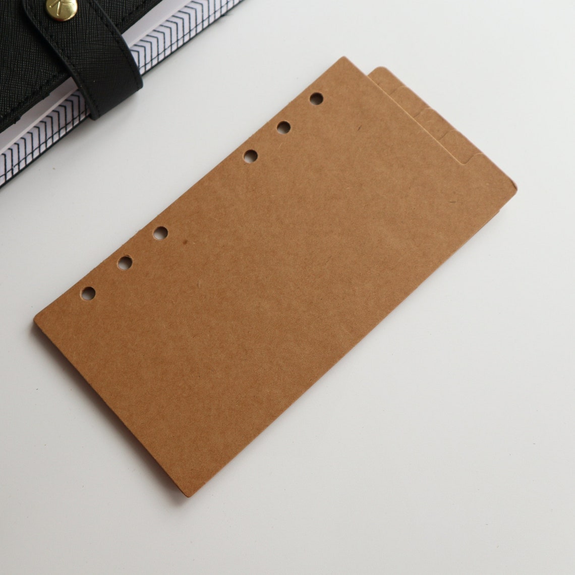 Kraft Planner Dividers Personal A5 6 Rings Planner Divider Etsy