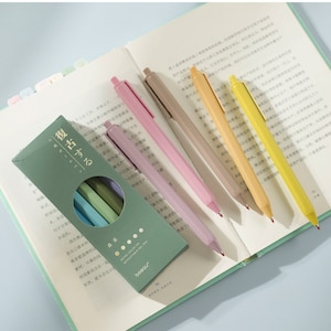 Morandi Color Gel Rollerball Pen Set  |  Gel Ink Pens |  Planner Pens