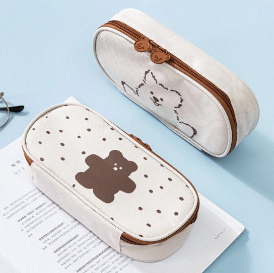 Cute Bear Pencil Case, Kawaii School Supplies, Cute Stationery Gift 