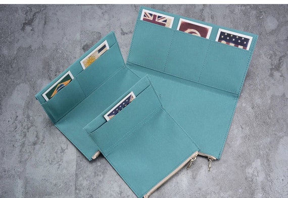 Canvas Traveler's Notebook Accessories Zipper Pocket Insert Cardholder | TN Standard  Passport Size | Organizer | Travel Journal