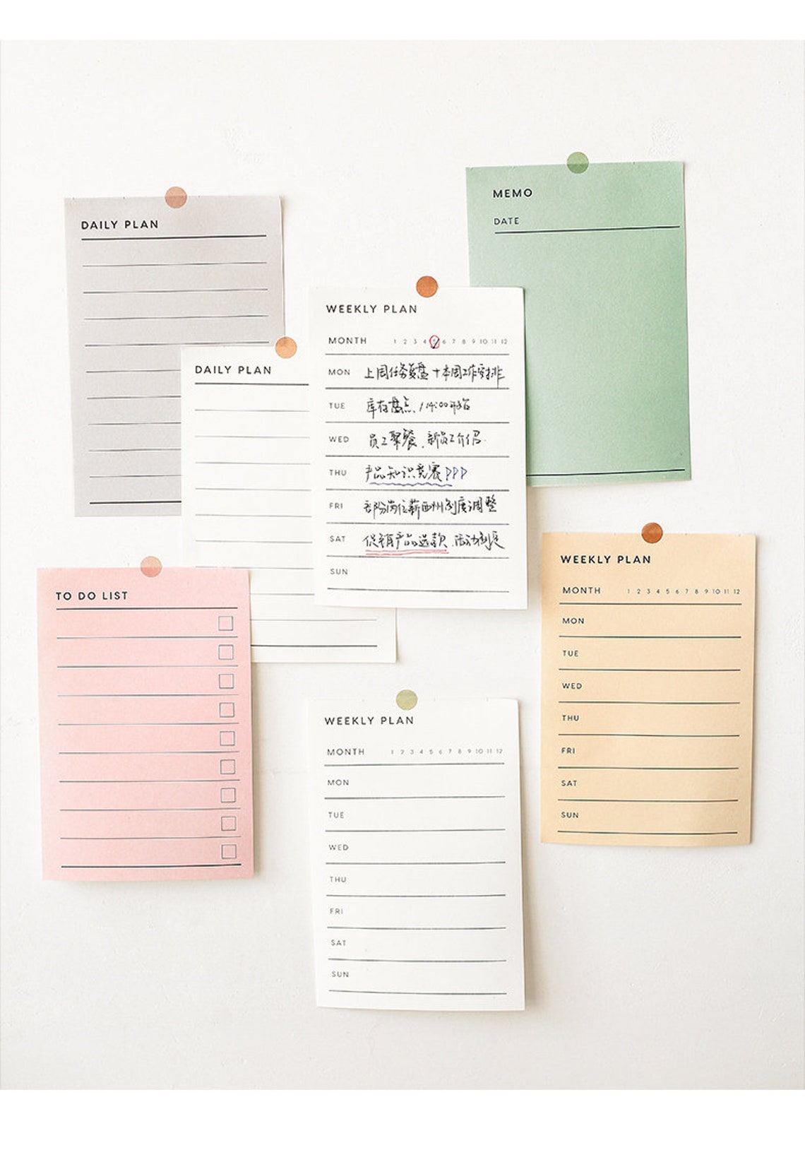 Desk Notepad Planner Bullet Journal Memo Pad To Do List Etsy