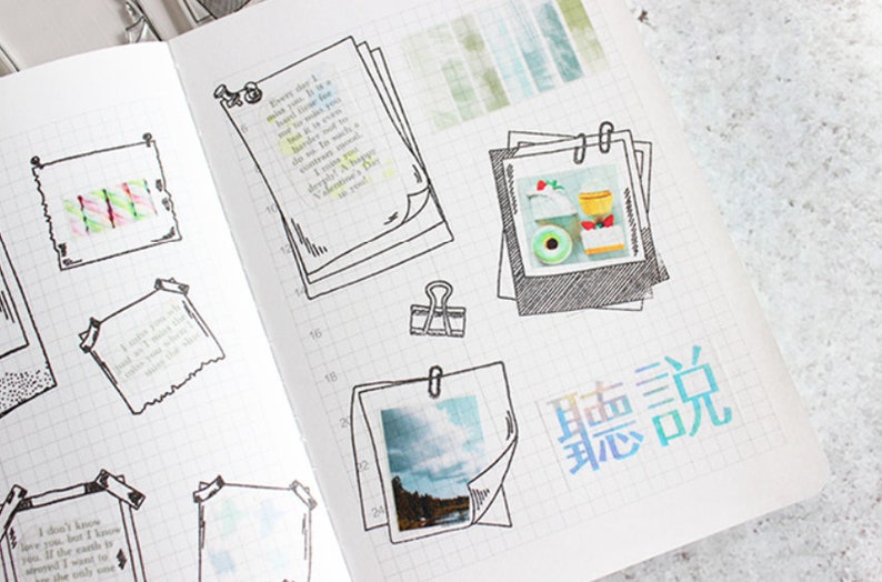 Planner Stamp\u00a0 Photo Frame Silicone Stamp Bullet Journal Scrapbooking Stamp\u00a0 Transparent Clear Stamp Set\u00a0