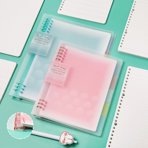 KOKUYO Pastel Cookie Campus Binder | 8 Holes | B5 A5 | Smart Ring Binder  | Study Supplies | Japanese Stationery