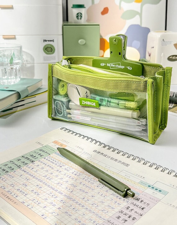 Transparent Pencil Case Extra Large Capacity Pen Bag Pencil Pouch