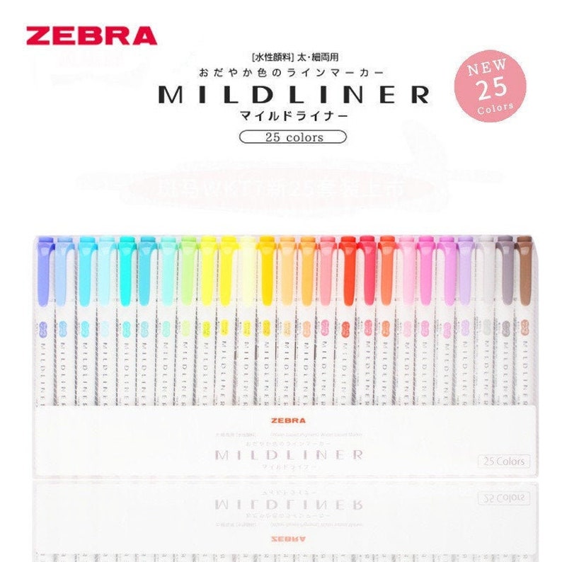 Zebra mildliner 25 colors Clearance