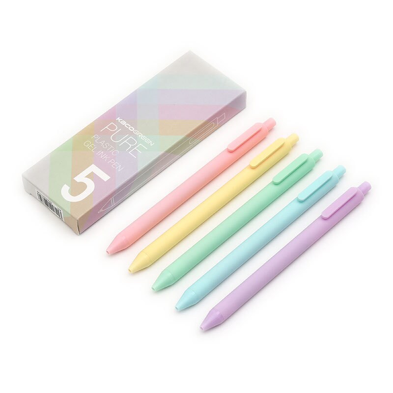 KACO Macaron Pure Color Gel Rollerball Pens Black Ink Pens Etsy Australia
