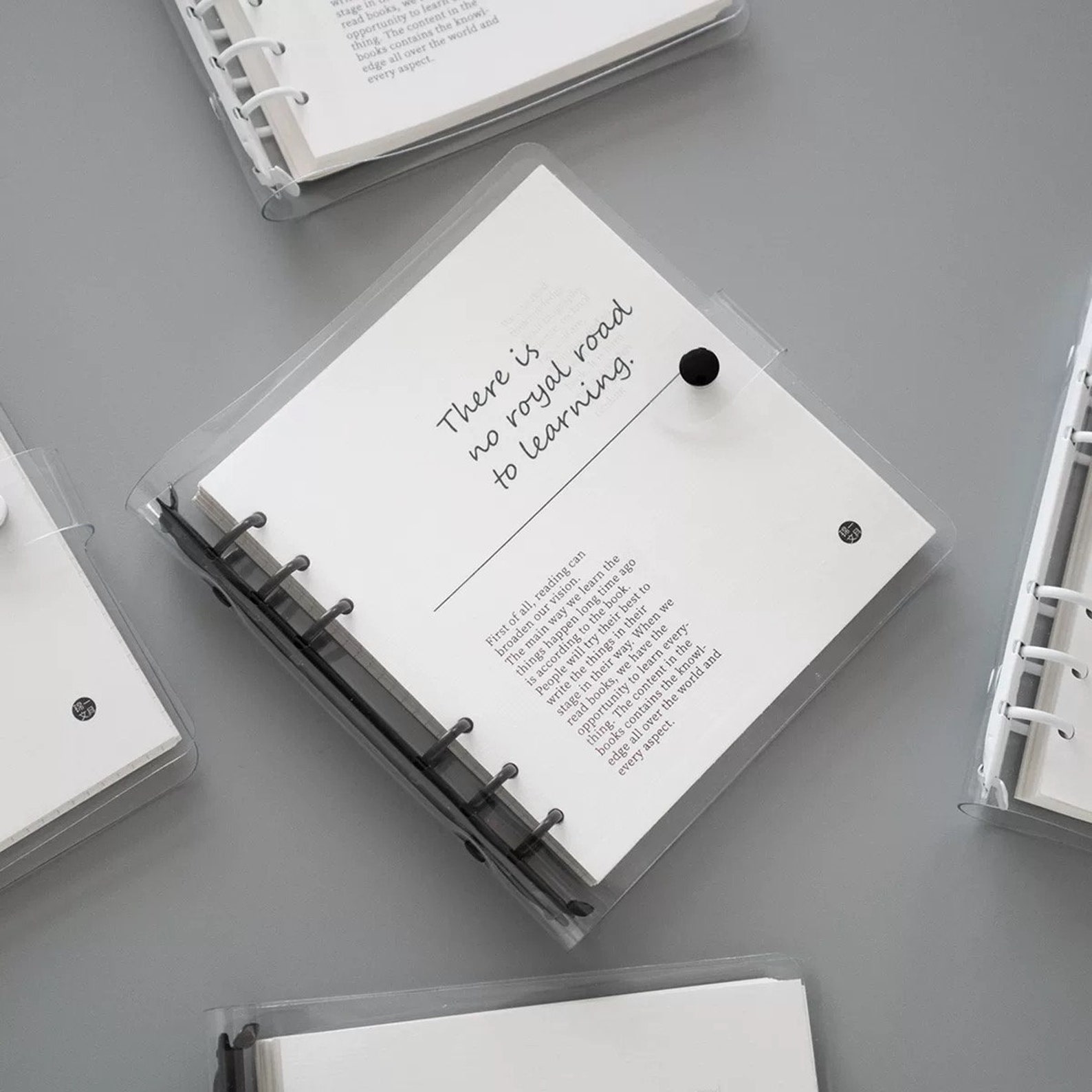 Square Transparent Looseleaf Binder Planner PVC Binder 6 Etsy