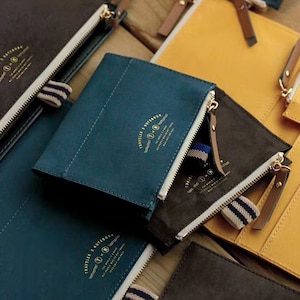 Accessoires pour carnets de voyage Pochette zippée Porte-cartes | Format passeport standard TN | Organisateur | Carnet de voyage