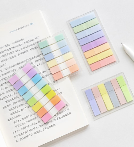 sadoia RNAB0BF9M9FTX 800pcs transparent sticky notes, self-adhesive cute clear  sticky tabs set for annotation books,page markers,index-aesthetic s