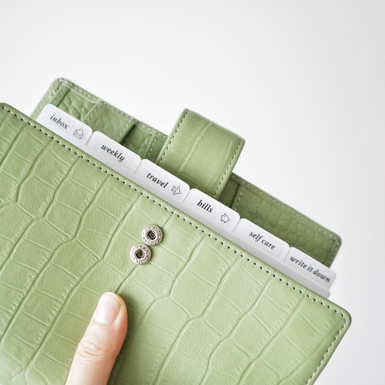 Personal Planner Dividers 6 Rings Planner Dividers Frosted Etsy