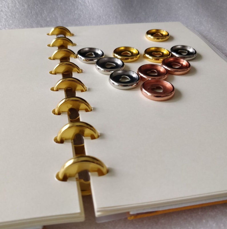 23mm Plastic Rose Gold/ Gold / Silver Happy Planner Disc Rings Etsy
