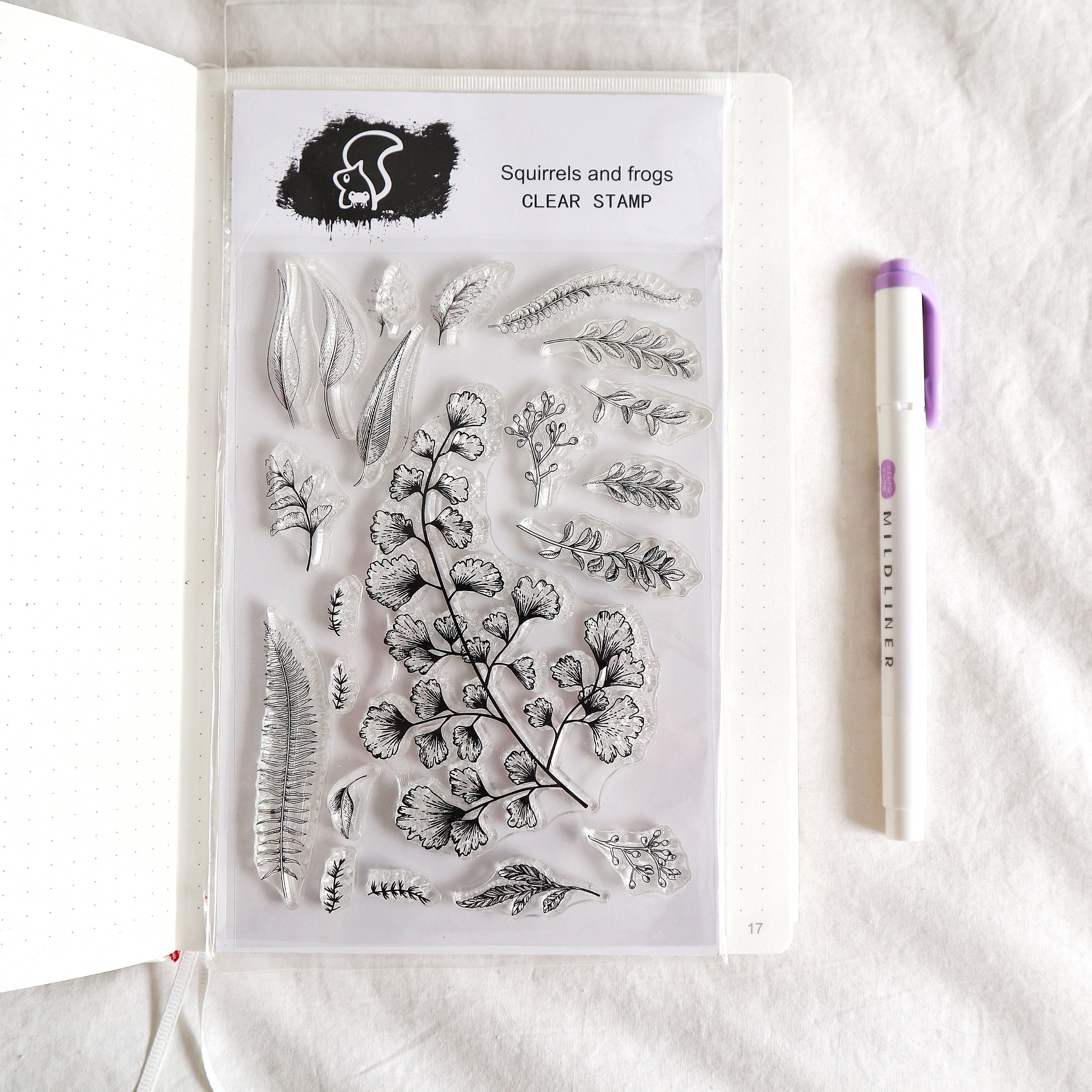 Leaf Silicone Stamp Transparent Clear Stamp Set Etsy