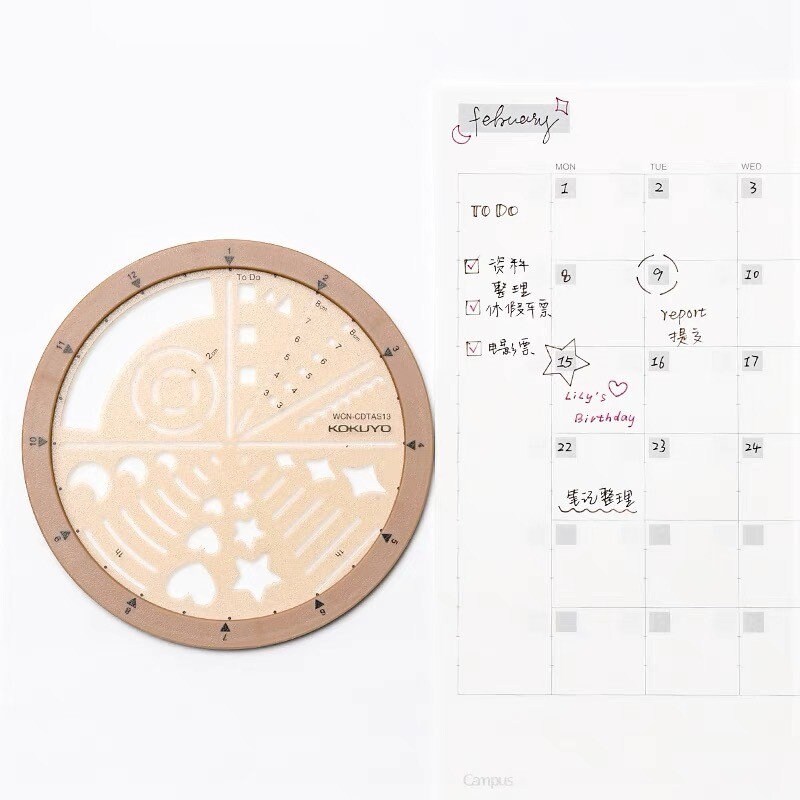 KOKUYO Creative Rotation Ruler Drawing Rulerplanner Ruler Etsy Australia