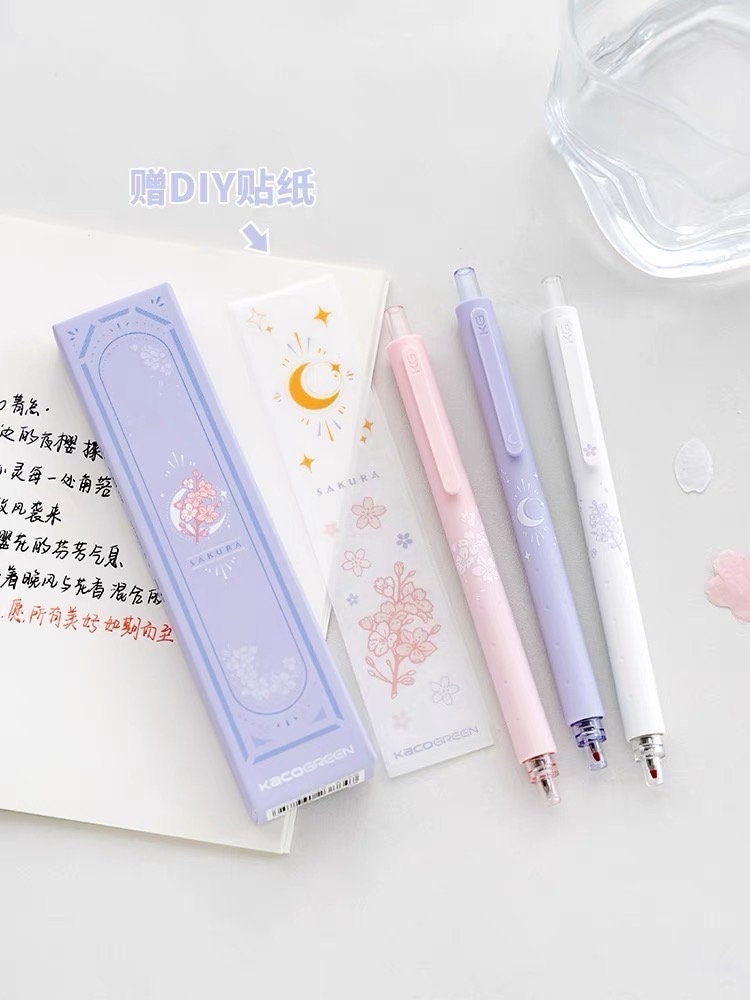KACO Sakura Gel Rollerball Pens Gel Ink Pens Planner Pens Etsy UK