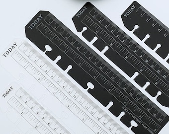 Plastic Today Ruler | Personal A5 | 6 Rings Planner Ruler