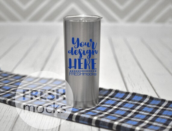 Stainless Steel Tumbler Mockup 20 Oz Stainless Tumbler