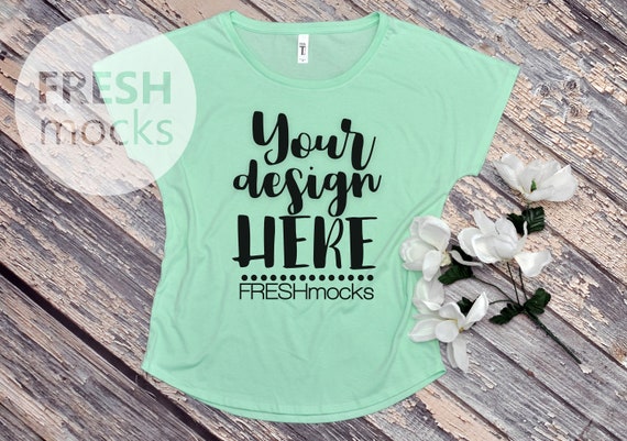 Next Level 1560 Ladies Ideal Dolman Tshirt T Shirt Tee Mockup Etsy