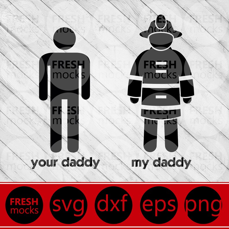 Download Fireman Firefighter Daddy SVG Cut File Proud Fireman | Etsy