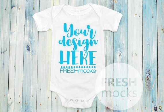 Bellacanvas Unisex Bodysuit Mockup White Body Suit Mock Up Etsy