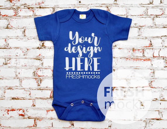 Laughing Giraffe Unisex Bodysuit Mockup Royal Blue Body Suit Etsy