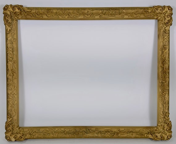 1920-50年頃のアンティークポスターフレーム Ornate Giltwood Picture Frame, Vintage, 20.5