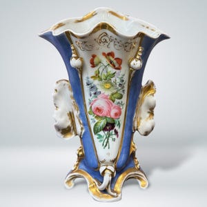 19th Century Old Paris Porcelain Vase, 12&quot; Tall
