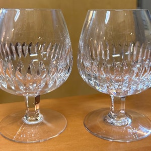 Pair of Crystal Brandy / Cognac Snifters, Unsigned