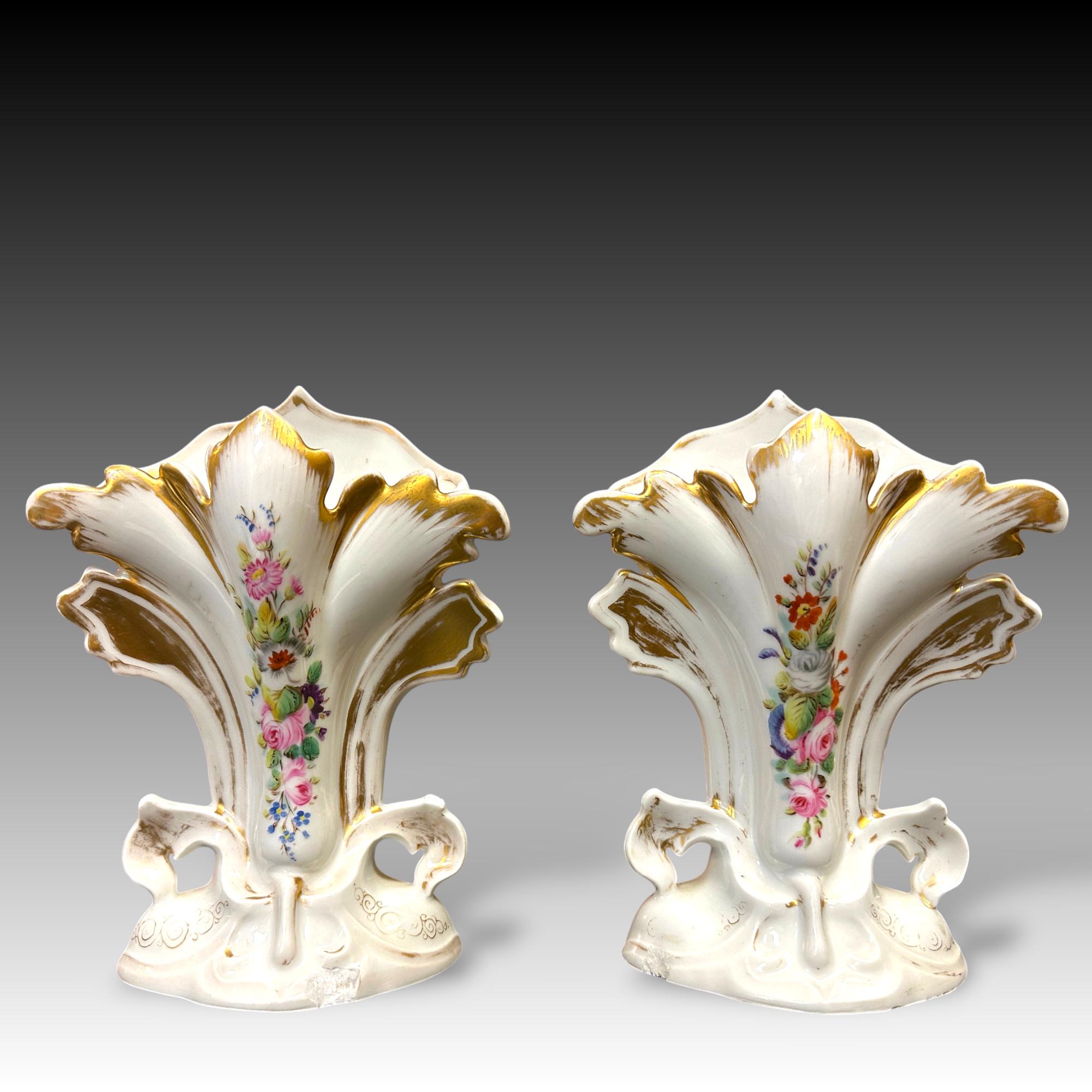 Old Paris Porcelain Spill Vase - Etsy