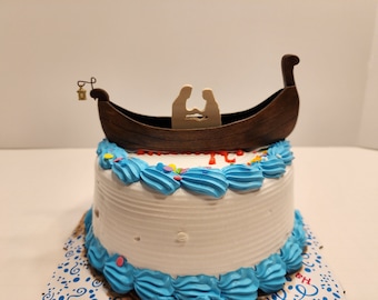 Cake Topper - Tangled-themed Boat