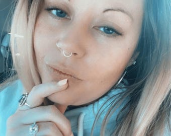 Fake Septum Ring, Fake Nose Ring, Faux Septum Ring, Septum Ring, Nose Ring, Septum Jewelry, Septum Rings, Fake Septum, No Piercing Needed!!