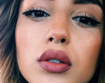 Faux anneau de septum, faux anneau de nez, anneau de septum en or rose, faux anneau de septum, faux anneau de nez, faux piercing, anneau de septum, AUCUN PIERCING NÉCESSAIRE !!