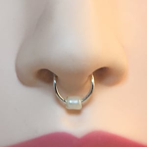 Fake Septum Ring, Fake Nose Ring, Rose Gold Septum Ring, Faux Septum Ring, Fake Septum, Septum Piercing, Septum Hoop, NO PIERCING NEEDED