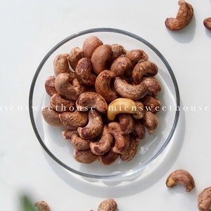 Cashews Roasted Salted with skin - Vietnamese Cashews - Hạt điều rang muối - Salted Roasted Cashew nuts - Healthy nuts - Roasted Cashews