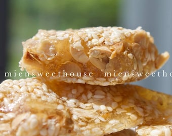 Vietnamees pinda-sesamsnoep: traditionele tintsnack - Mè Xửng