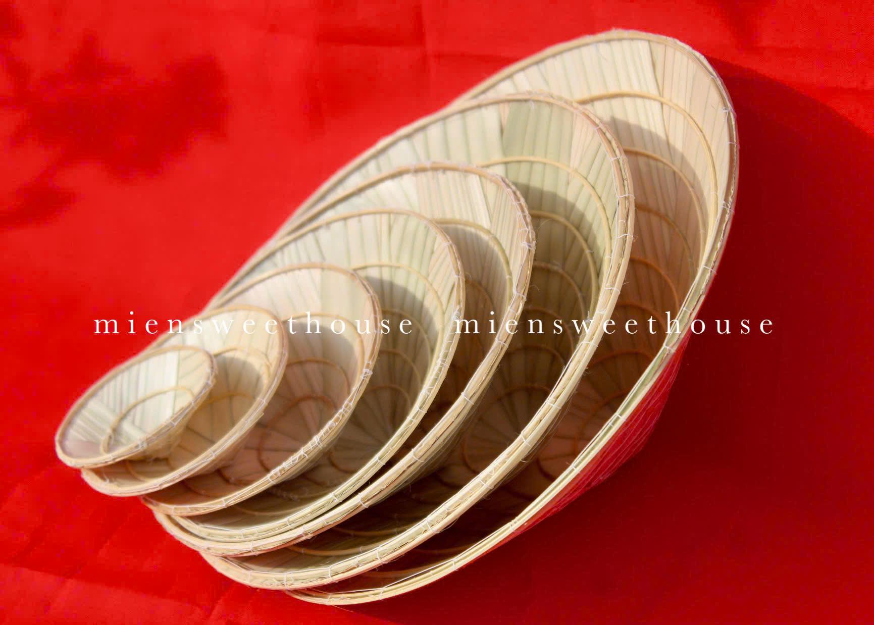 Set of 5pcs Tiny Conical hats - Nón Lá mini - Vietnamese Conical hats - Tet Decoration - Conical hat for decoration - Small Conical hats