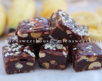 Vietnamese Banana Candy: Peanut, Sesame, and Ginger Chewy Treat