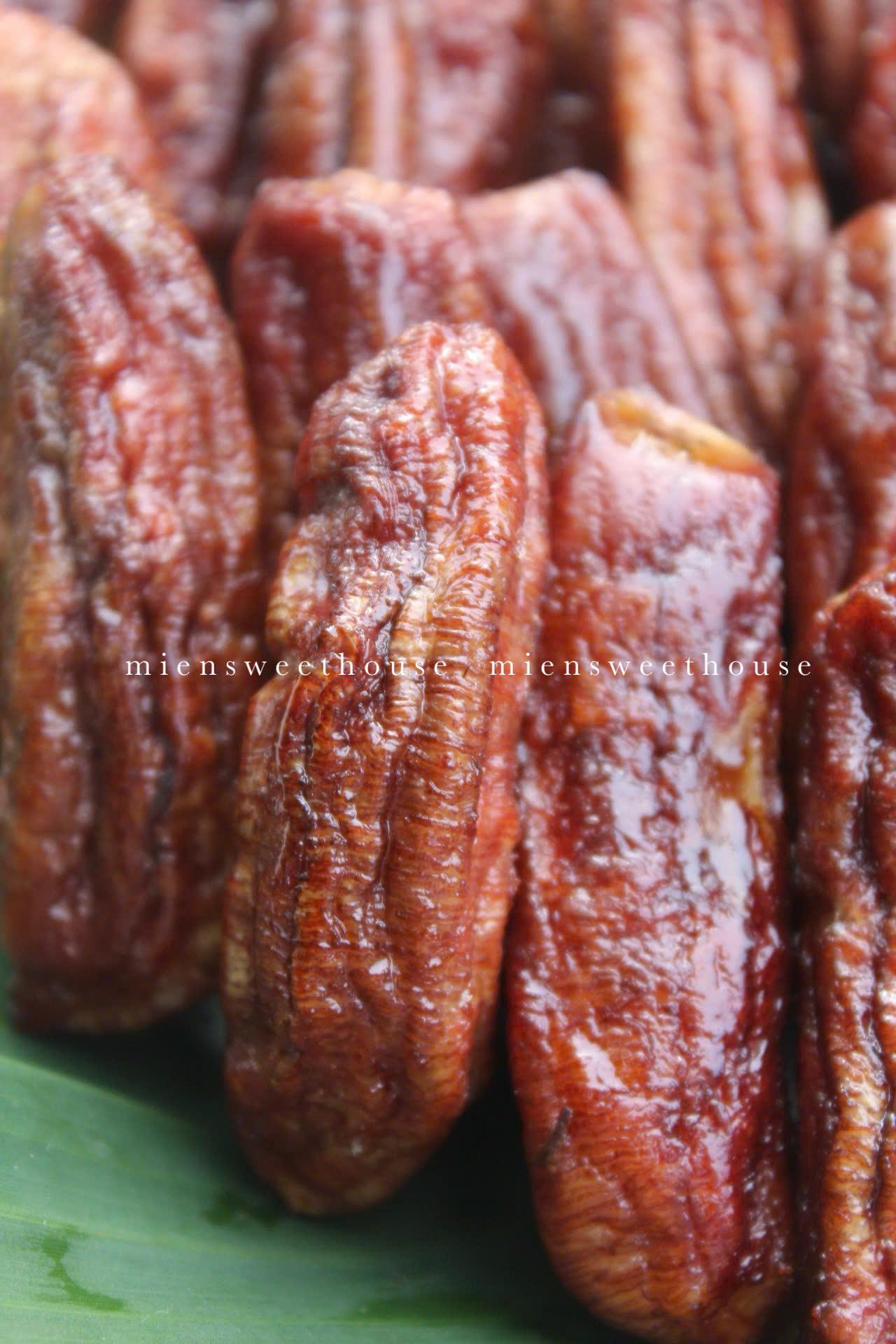 Vietnamese Soft Dried Whole Siamese Banana - Chuối Sứ ép dẻo - Soft dried bananas - healthy snack - Dried Bananas - Whole Siamese Banana