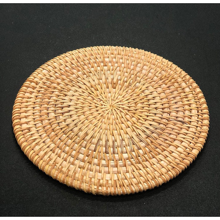 Round Rattan Placemats Rattan Placemat Placemat Rattan Coasters
