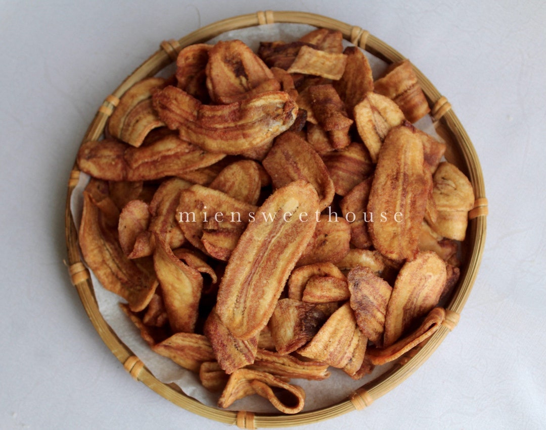 Dried Sliced Banana (no Sugar) - Chuối Sấy - Banana Chips - Etsy