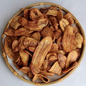 Getrocknete geschnittene Banane (Kein Zucker) - Chuối sấy - Bananenchips