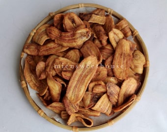 Dried Sliced Banana (No sugar) - Chuối sấy - Banana chips