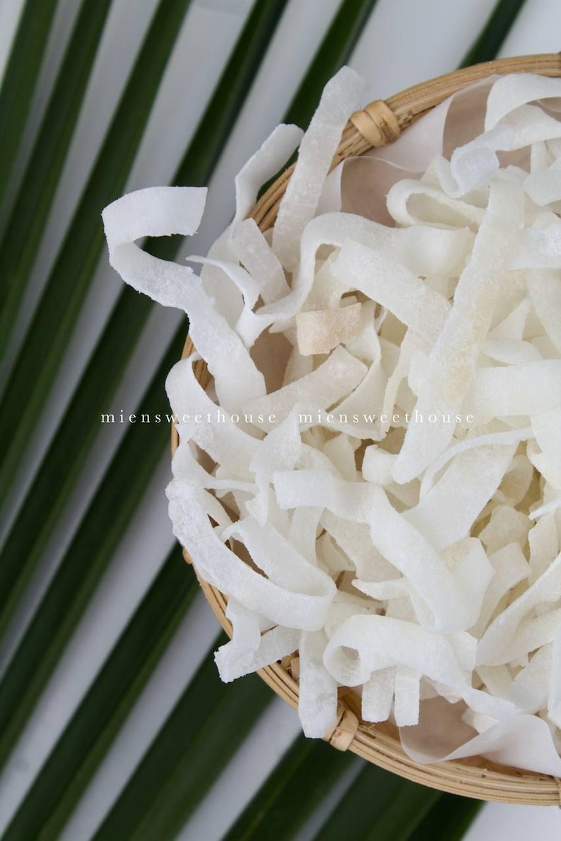 Vietnamese Coconut Ribbons: Mứt Dừa Bánh Tẻ, Mứt Dừa Truyền Thống - Etsy