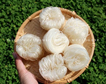 Vietnamese Tapioca Noodles: Sa Đéc Style, Clear Noodles (450g) - Hủ tiếu khô Hoa Sen