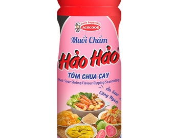 Hao Hao Spicy & Sour Shrimp Salt Dipping 120g - Muối Chấm Hảo Hảo Tôm Chua Cay 120g Hao Hao Salt Spicy Sour Shrimps Vietnamese Salt Dipping