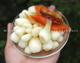 Eingelegter kleiner Vietnamesischer Lauch - Củ Kiệu Ngâm Chua Ngọt - Vietnamesisches Neujahr
