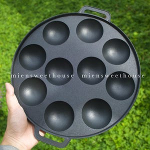 Vietnamese Banh Khot Pan: Non-Stick Aluminum, 8/10/12 Hole