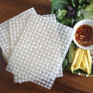 Vietnamesische Reispapierrolle - 100 Stück - Reispapierrollen - Goi Cuon - Vietnamesisches Reispapier - Frühlingsrolle Wrapper - Frühlingsrollen - Reispapier Wrapper
