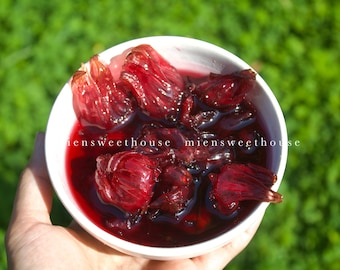 Siro Hoa Atiso Đỏ - Roselle Hibiscus Syrup - Vietnamese drink - Dalat specialties - Roselle Hibiscus drink
